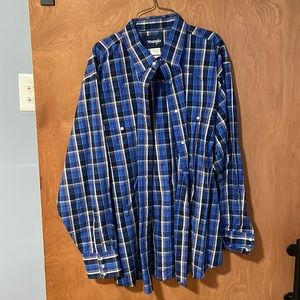 Mens wrangler western dress shirt